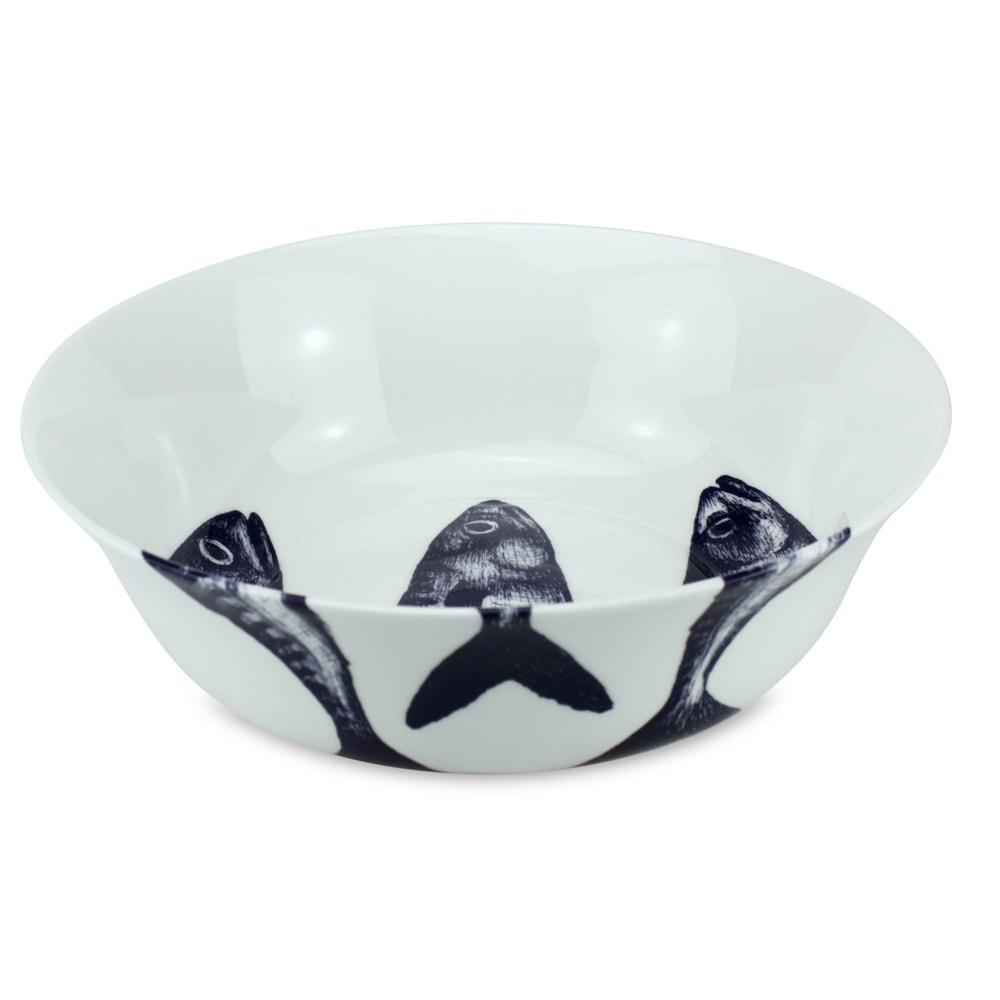 Bone China Mackerel Serving Bowl